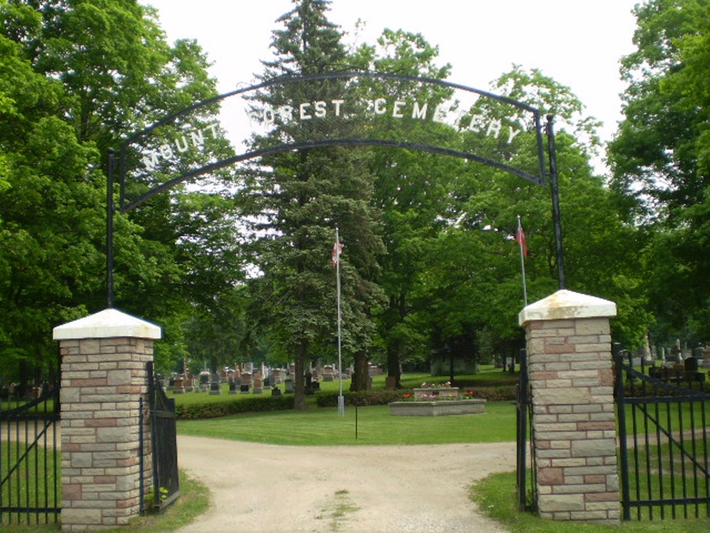 Mount Forest Cemetery Cemetery Details CWGC   Mount Forest Cemetery  Ontario  23315 