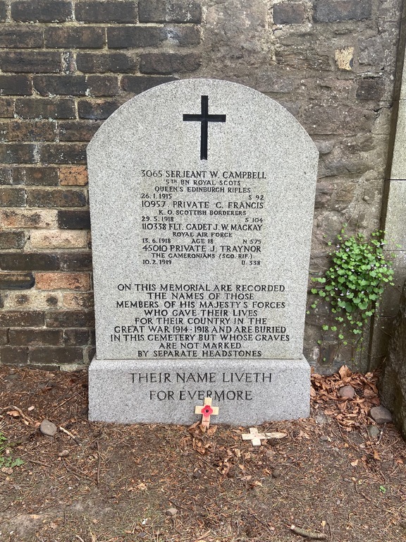 Edinburgh (Grange) Cemetery | Cemetery Details | CWGC